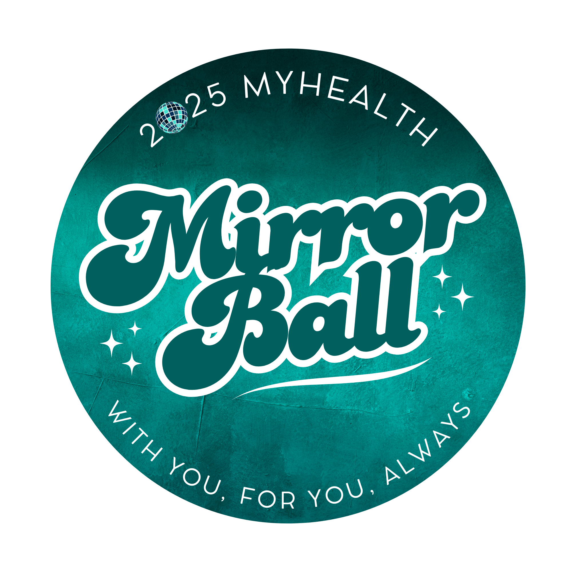 Turquoise logo that reads 